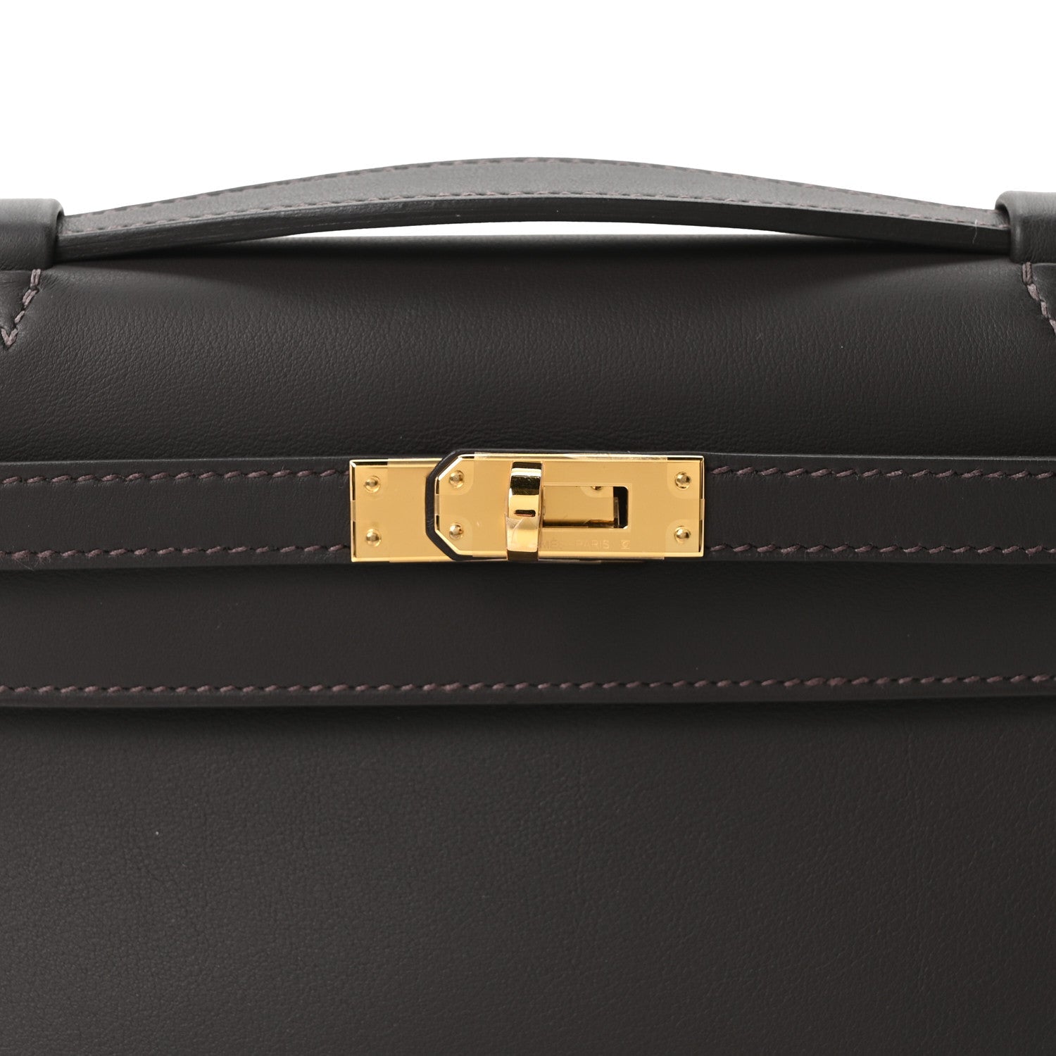 Swift Kelly Pochette Clutch Bai Brun