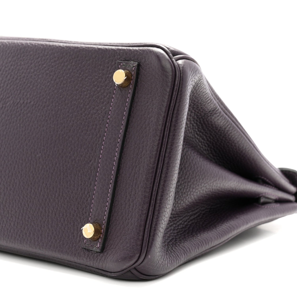 Taurillon Clemence Birkin 30 Raisin
