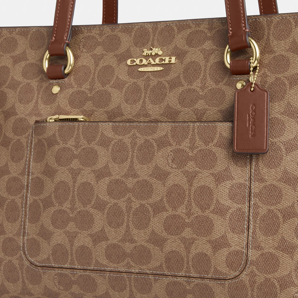 Coach Outlet Station Tote Bag In Signature Canvas