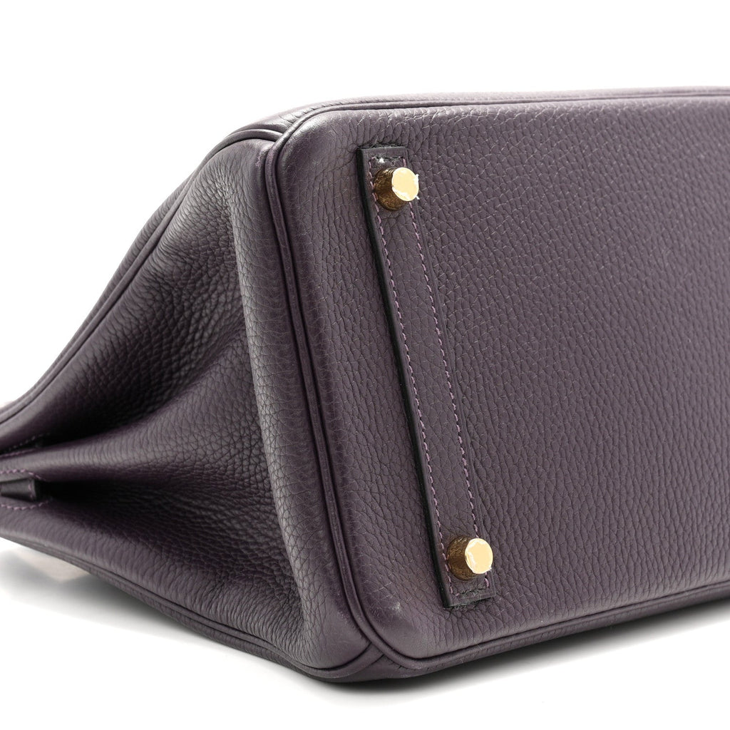 Taurillon Clemence Birkin 30 Raisin