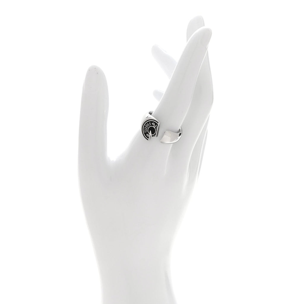 Stainless Steel Mens Carrousel Ring 62 10 Black
