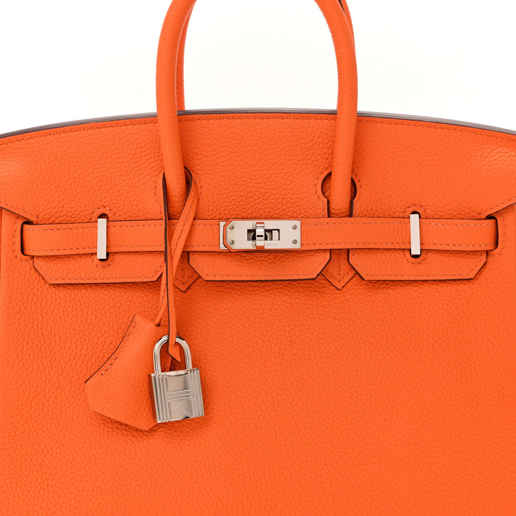 Togo Birkin 25 Orange Minium