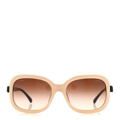 Acetate CC Bow Sunglasses 5280-Q Beige Black