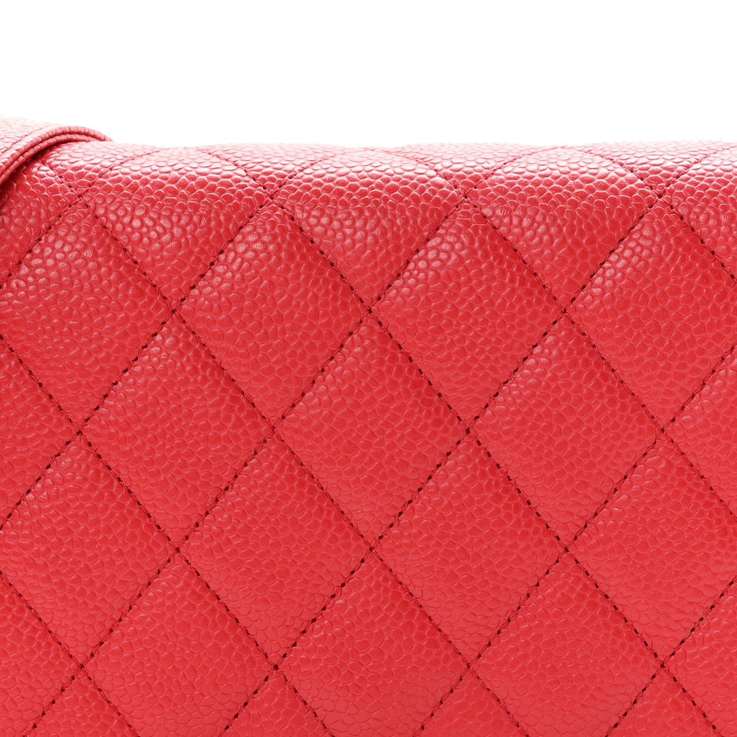 Caviar Quilted Boy Wallet On Chain WOC Red