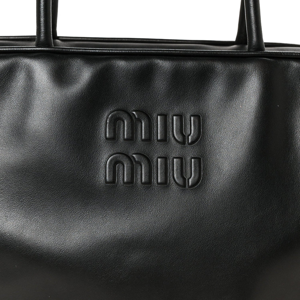 Soft Calf Softy Large Beau Top Handle Bag Black
