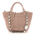 Nappa Matelasse Swarovski Crystal Tote Cammeo