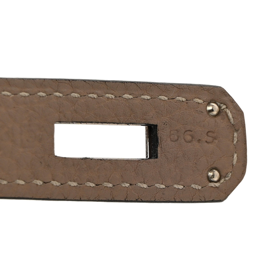 Togo Horseshoe Birkin 35 Gris Tourterelle Etoupe
