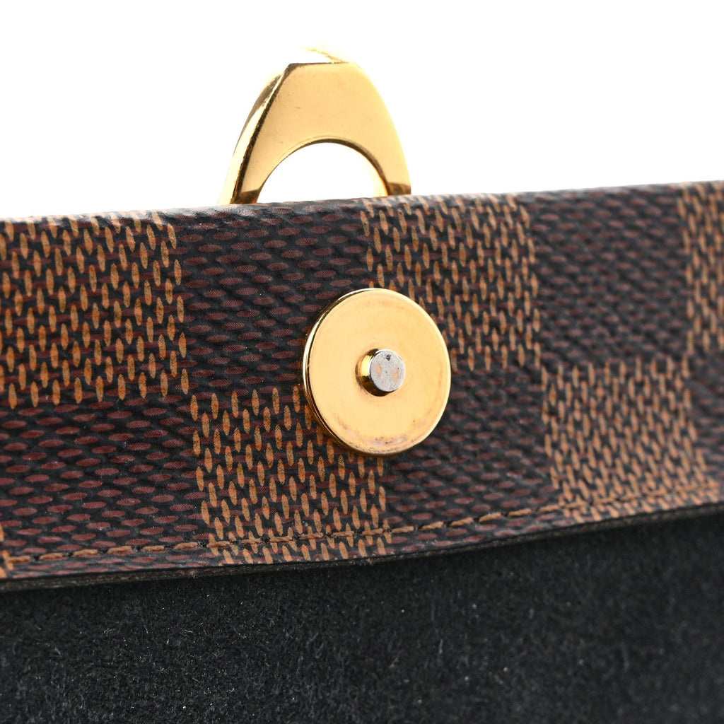 Damier Ebene Vavin Chain Wallet Black