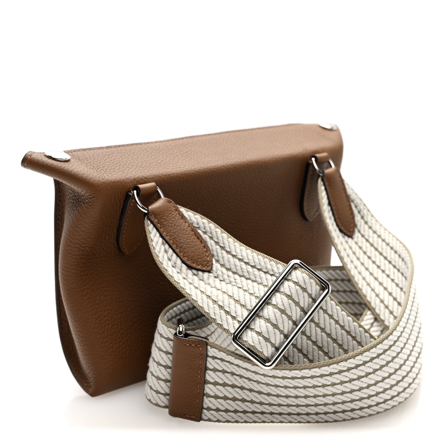 Togo Sangle Cordage Videpoches Alezan Beige Marfa Gris Pale