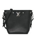 Calfskin Nano Lockme Bucket Black