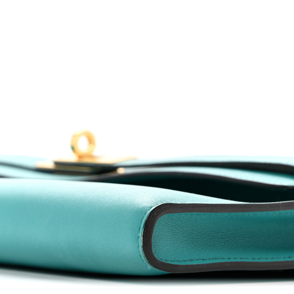 Swift Kelly Cut Clutch Pochette Vert Verone