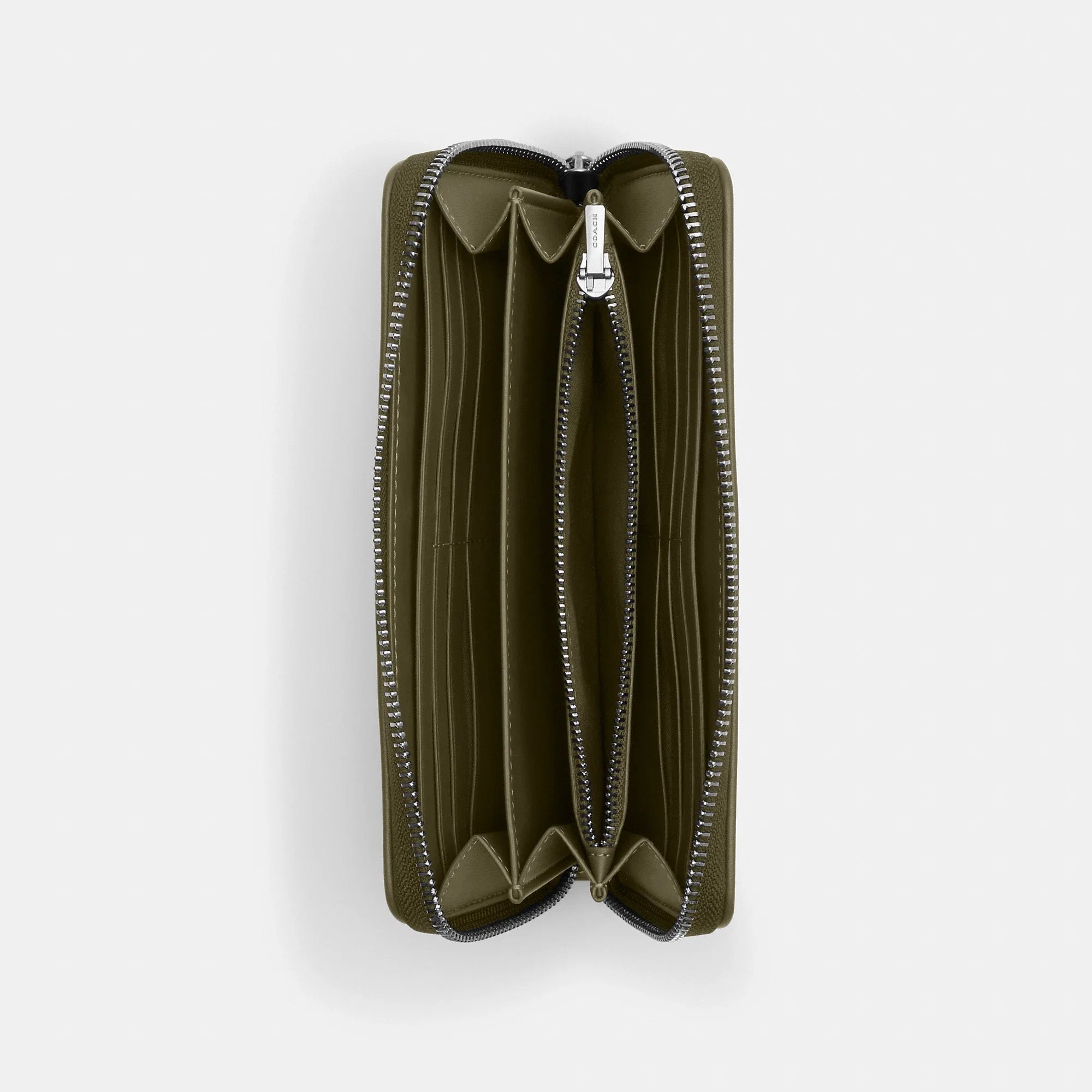 Coach Outlet Long Zip Around Wallet In Signature Jacquard