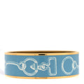 Enamel Printed Inventaire Poetique Pour Un Conte Sellier Wide Bracelet 70 Crepuscule Bleu