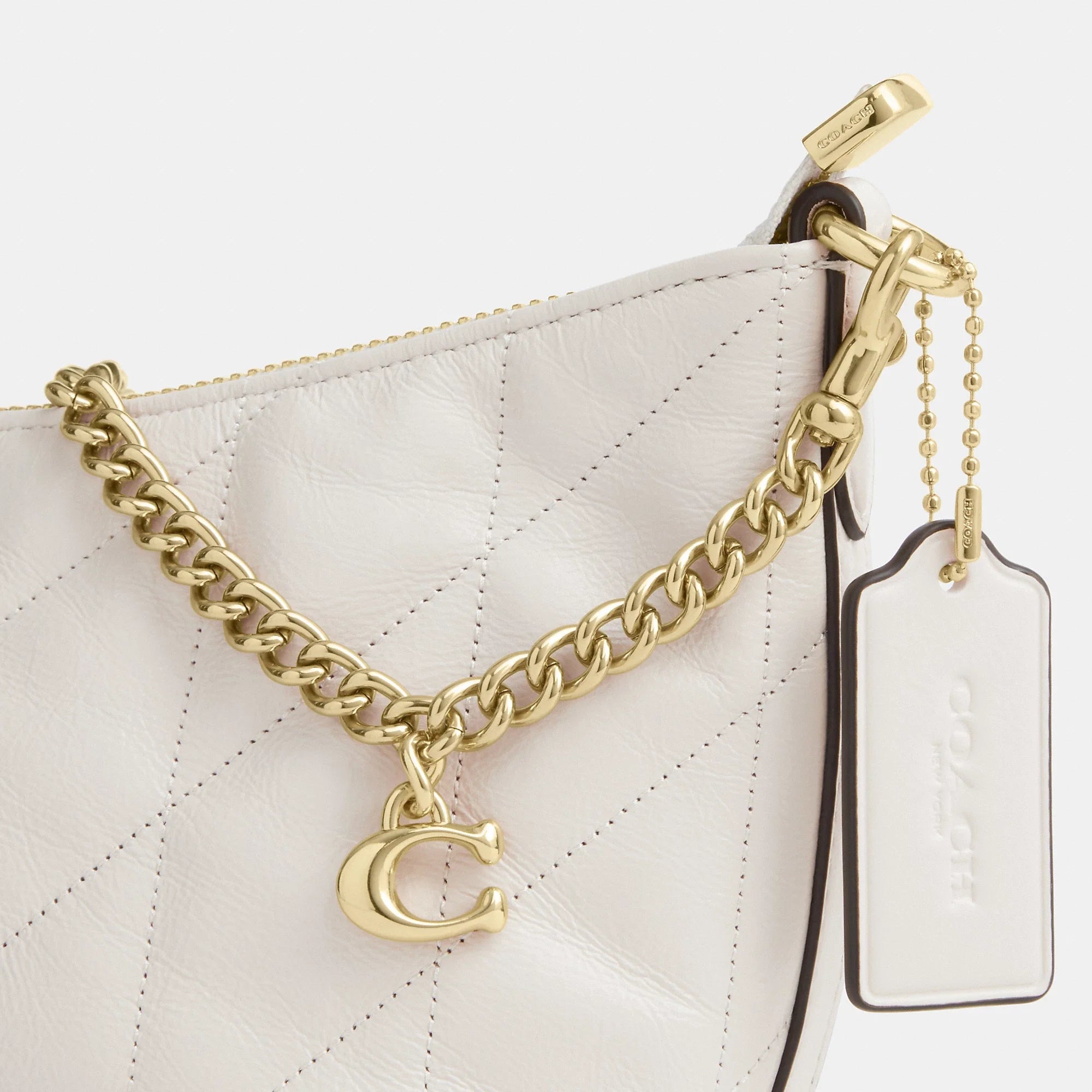 Coach Outlet Caitlin Shoulder Bag With Quilting And Charm