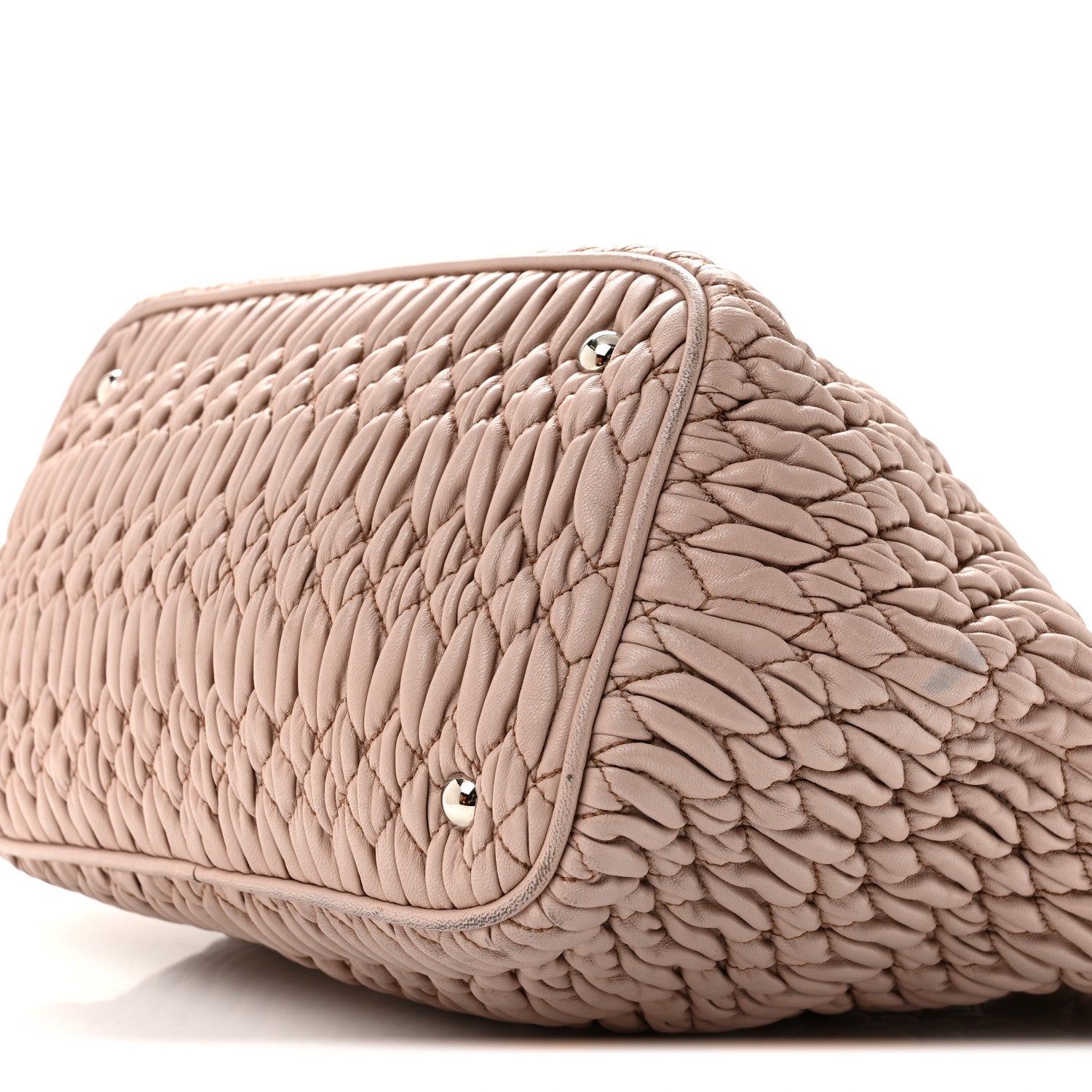Nappa Matelasse Swarovski Crystal Tote Cammeo