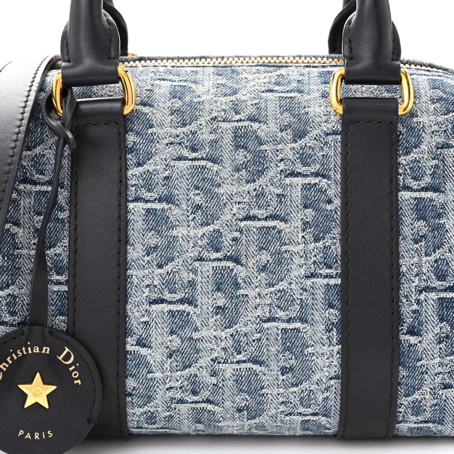Denim Oblique Groove 20 Bag Blue