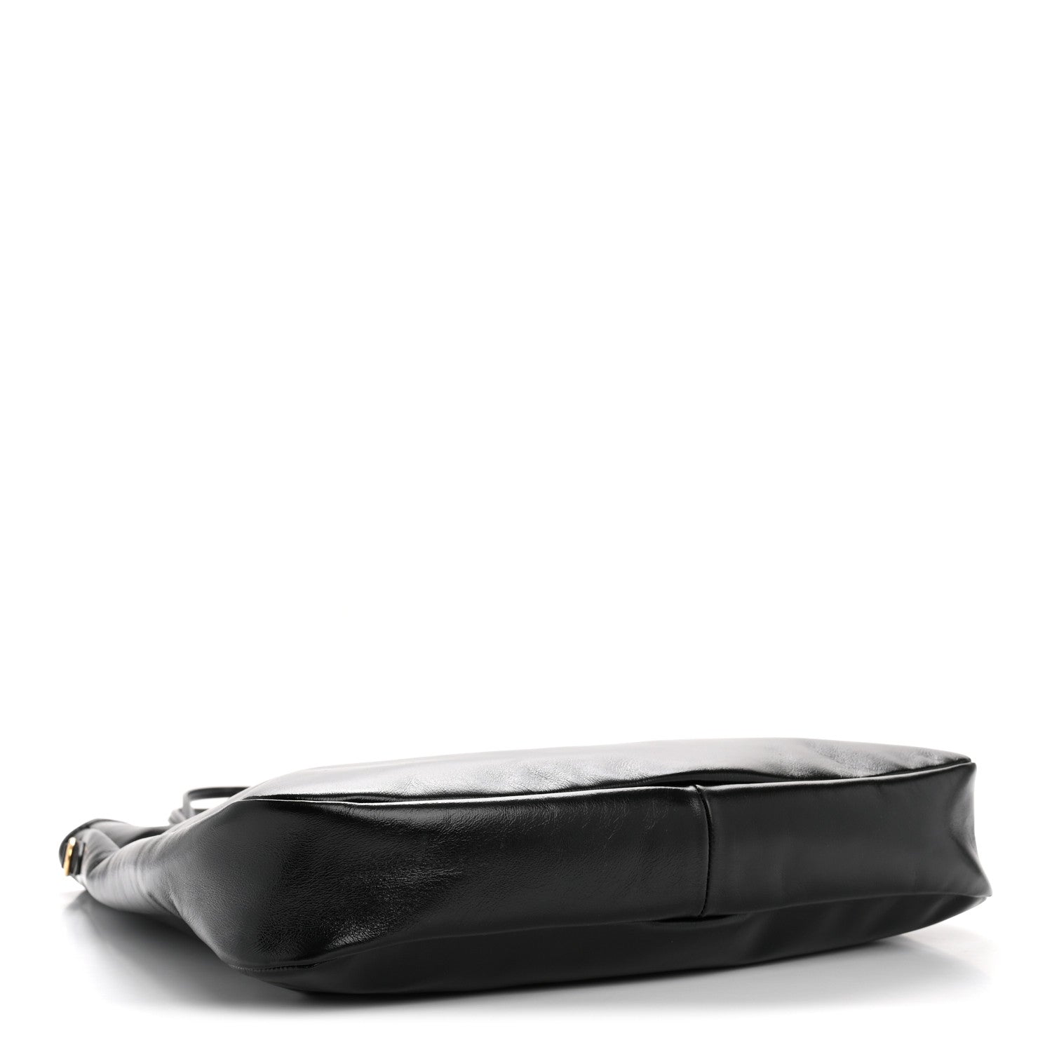 Shiny Softy Calfskin Ivy Bag Black