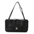 Grained Calfskin Small Souplissimo Maxi Flap Black