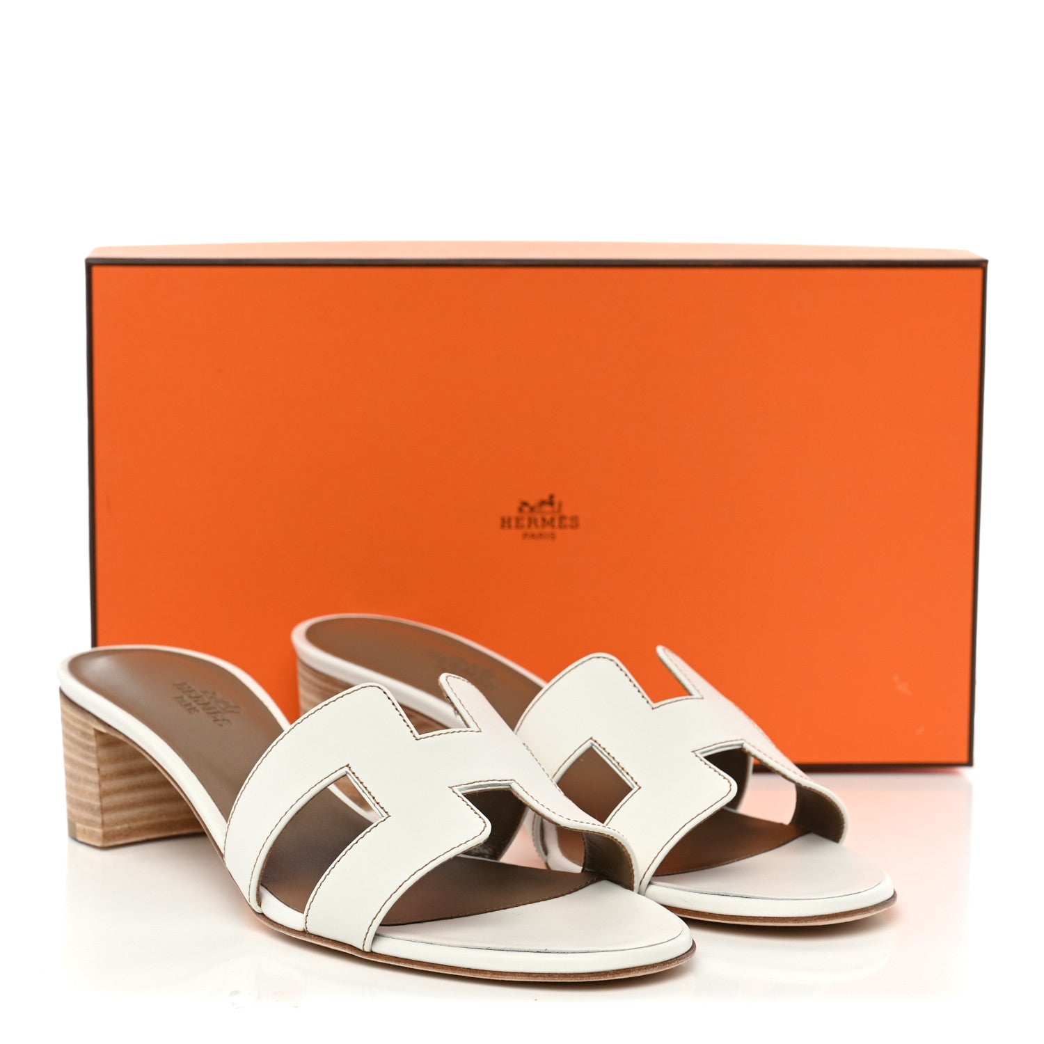 Calfskin Oasis Sandals 38.5 White