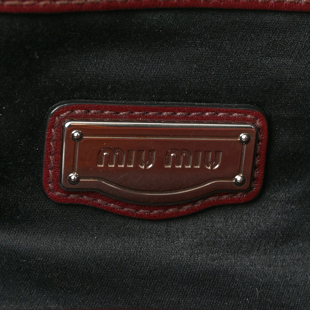 Vitello Soft Shopping Tote Burgundy