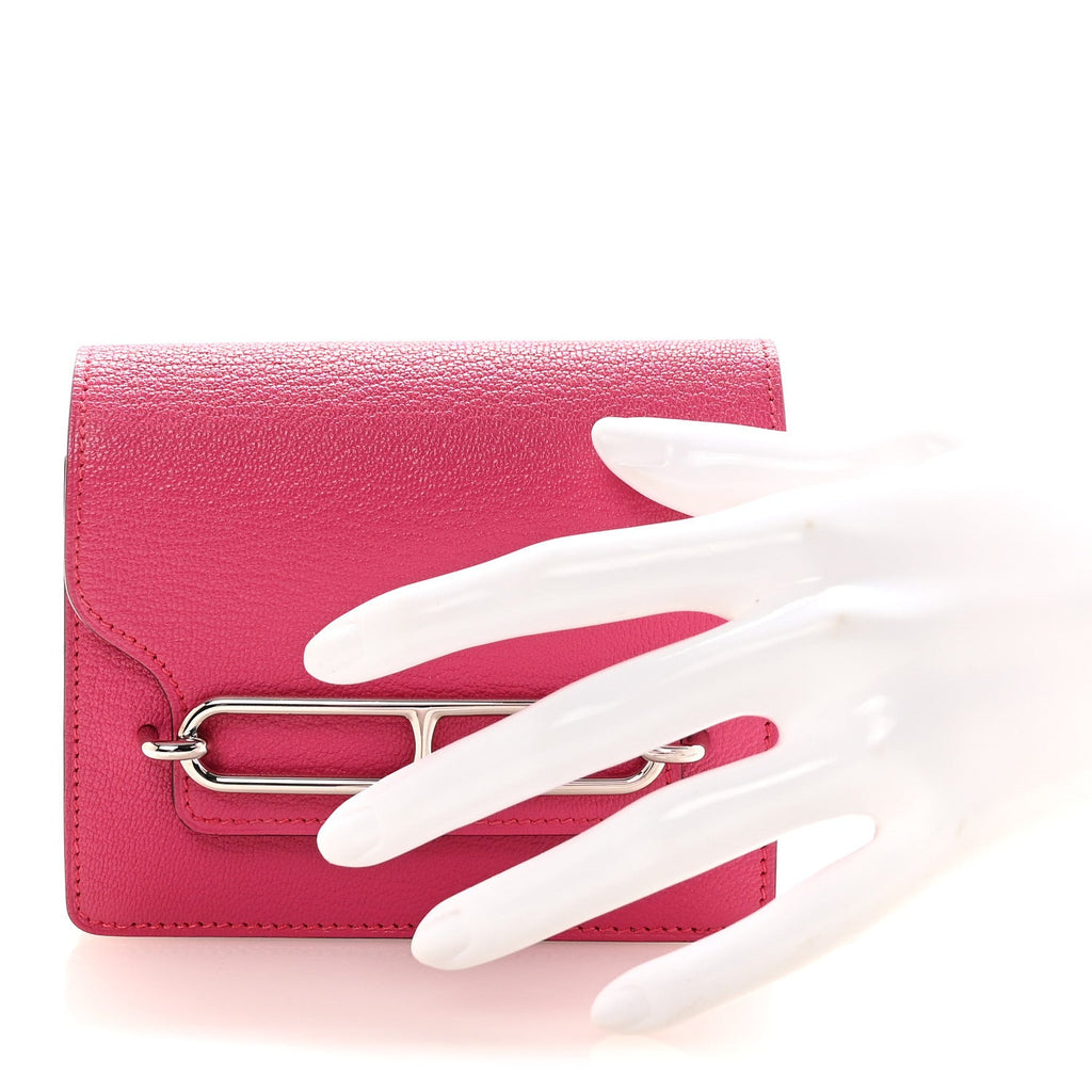 Chevre Mysore Roulis Slim Wallet Rose Shocking