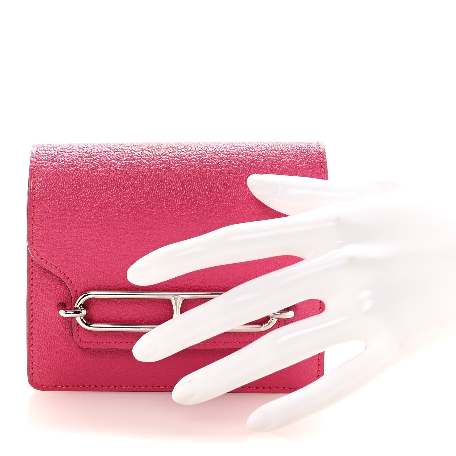 Chevre Mysore Roulis Slim Wallet Rose Shocking