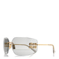 Metal Aube Sunglasses SMU54Y Light Gray
