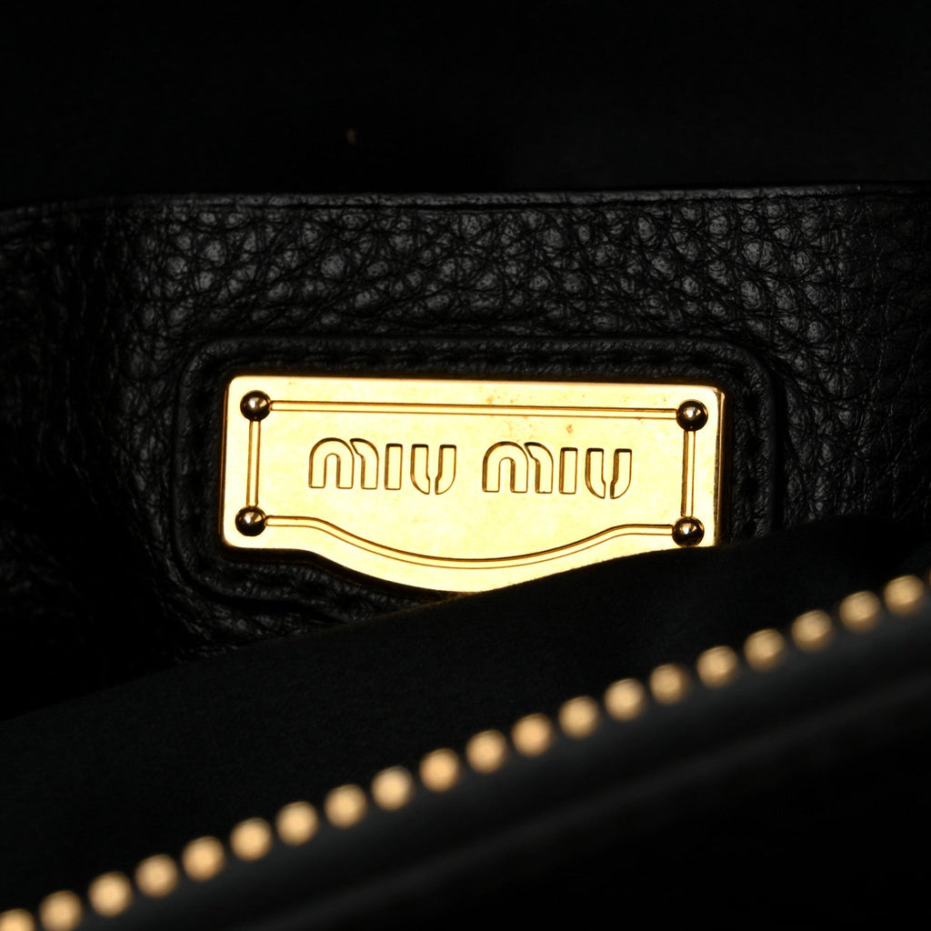 Vitello Daino Caribu Tote Black
