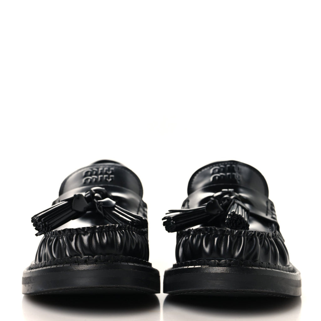 Spazzolato Tassel Loafers 36.5 Black