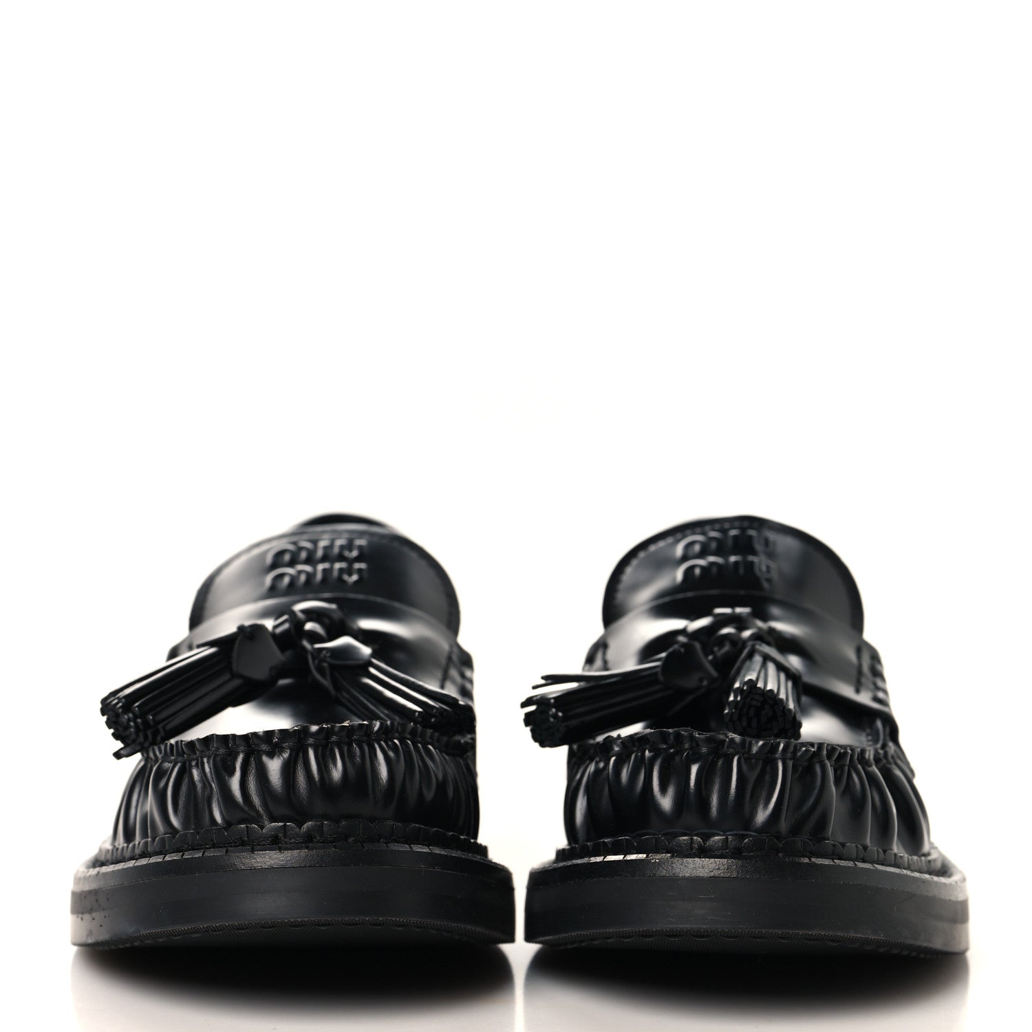 Spazzolato Tassel Loafers 36.5 Black