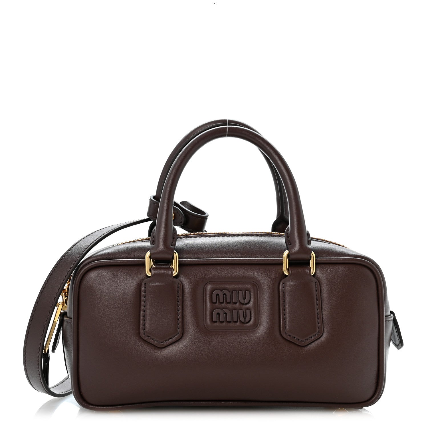 Calfskin Mini Arcadie Top Handle Bag Briarwood