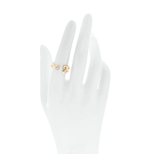 18K Yellow Gold Diamond Extrait de No 5 Ring 54 7