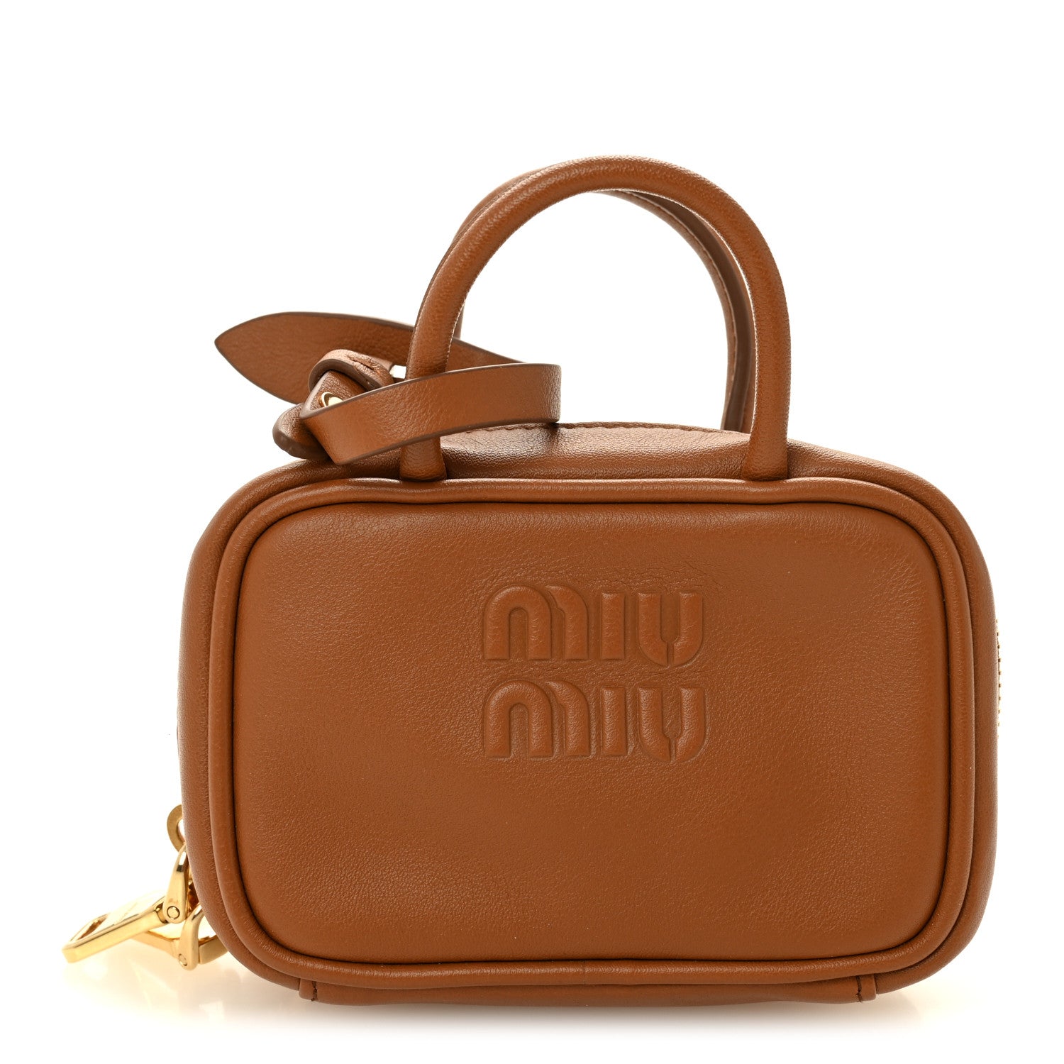 Calfskin Beau Micro Bag Cognac