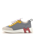 Technical Canvas Suede Goatskin Bouncing Sneakers 36 Gris Multicolor