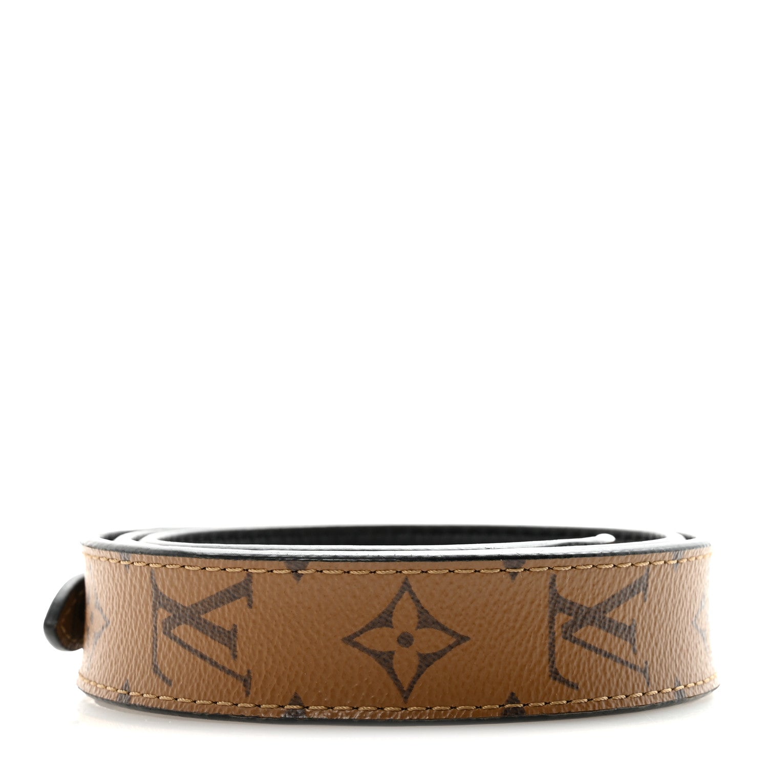 Reverse Monogram Bandouliere Shoulder Strap XL Black