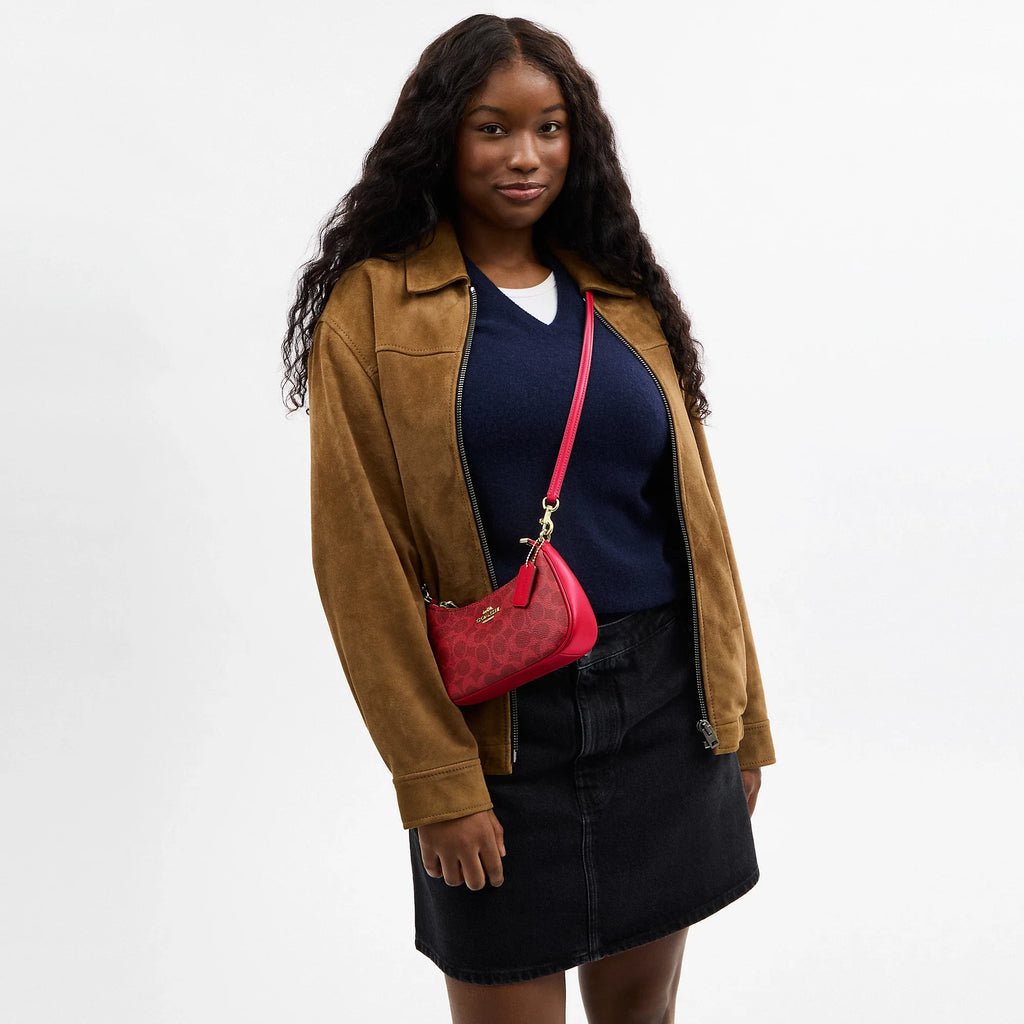 Coach Outlet Teri Mini Crossbody Bag In Signature Canvas