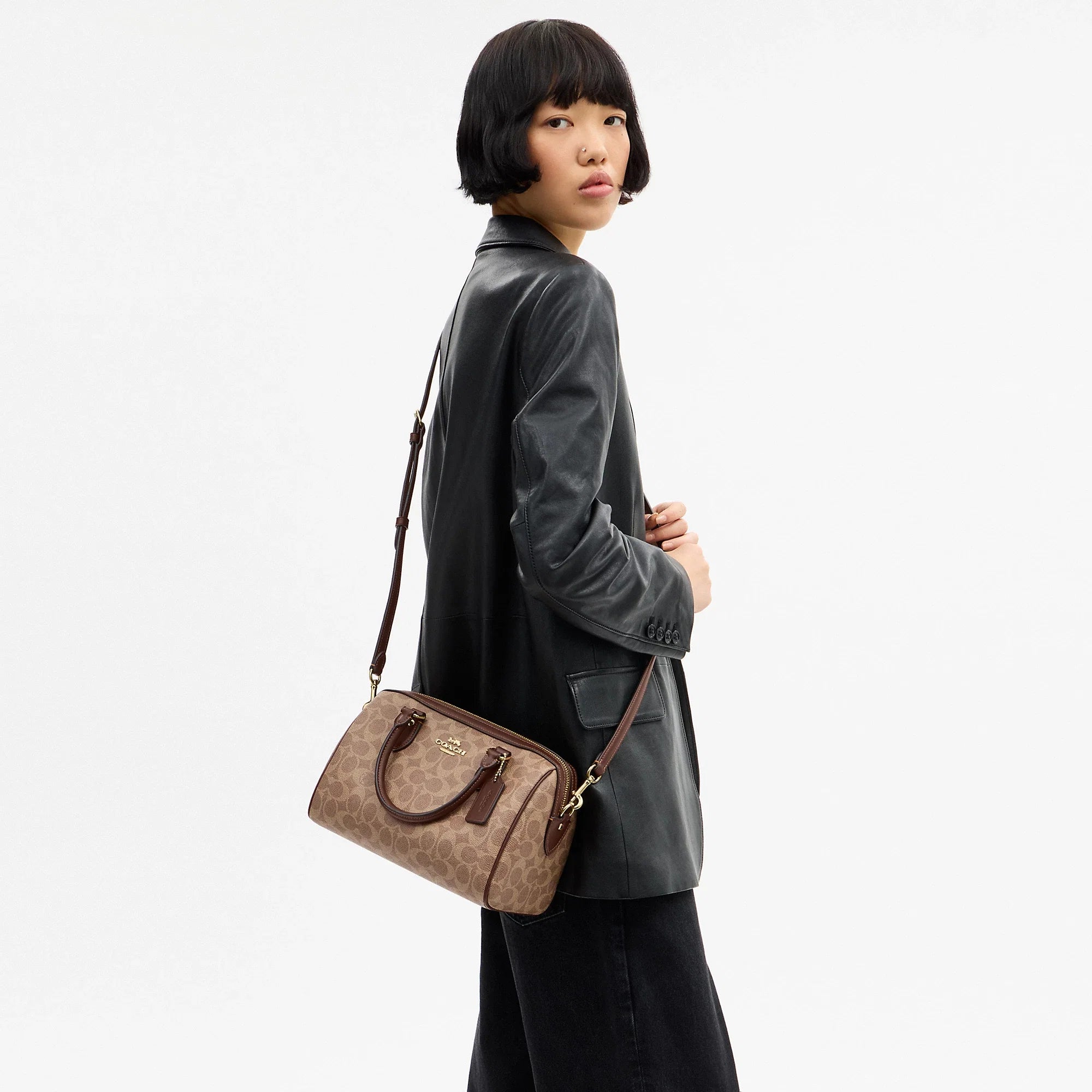 Coach Outlet Rowan Satchel Bag In Signature Canvas