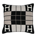 Wool Cashmere Avalon III Pillow PM Ecru Black