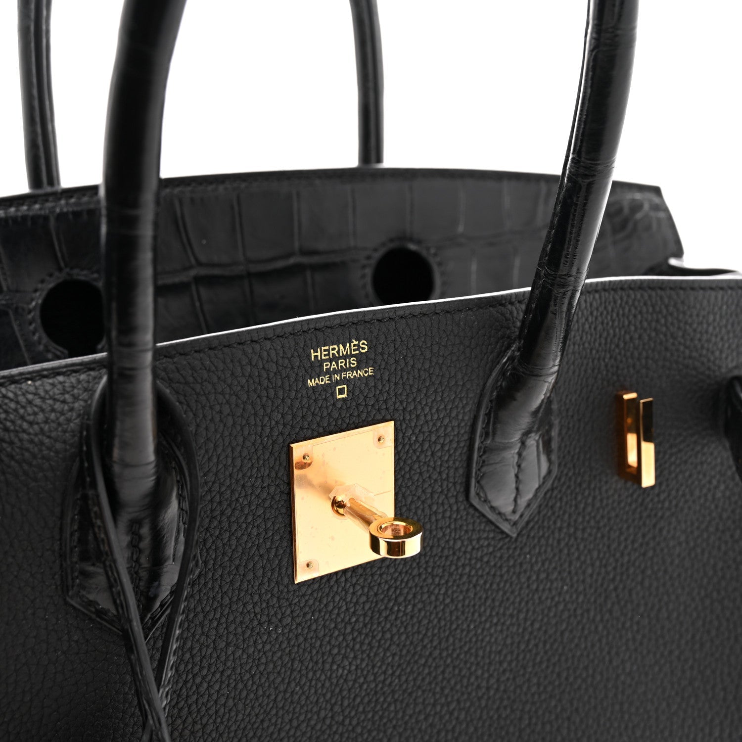 Togo Matte Alligator Birkin Touch 30 Black