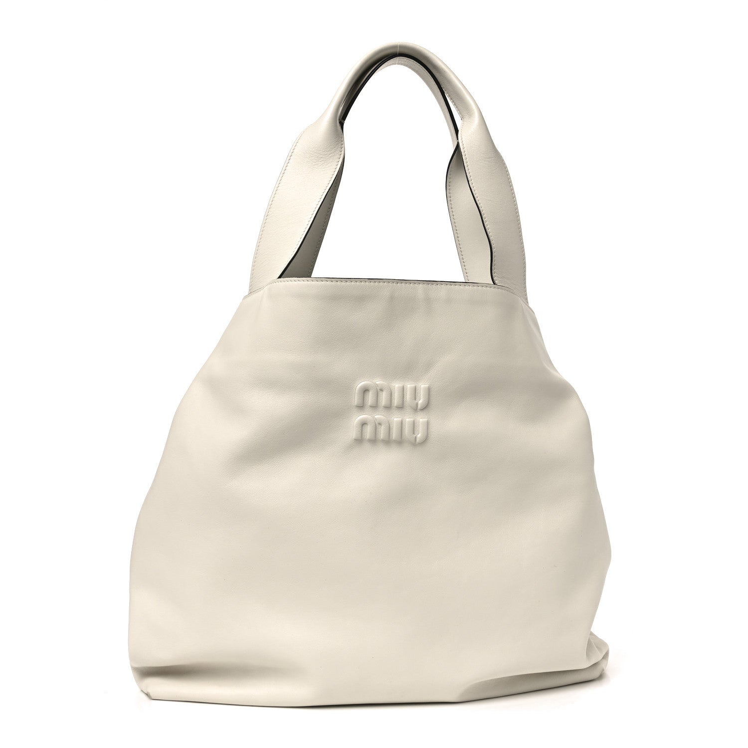 Soft Calf Hobo Bag White