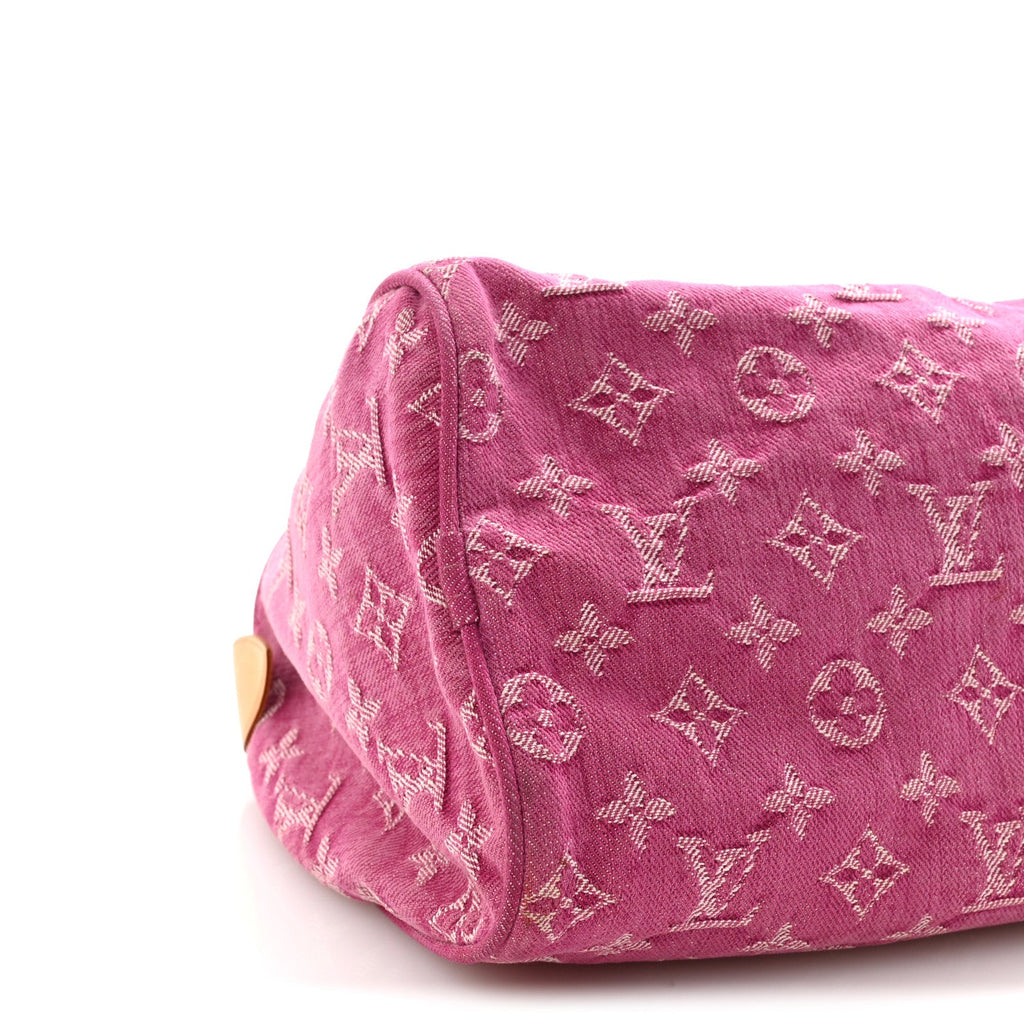 Monogram Denim Neo Speedy Fuchsia