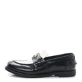 Spazzolato Penny Loafer 39 Black White