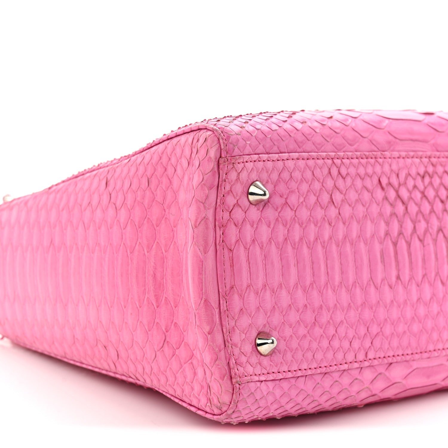 Snakeskin Medium Lady Dior Pink