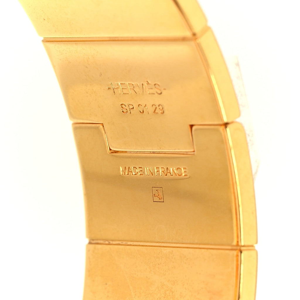 Enamel Printed Wide Hinged Bracelet S