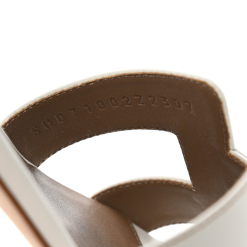 Calfskin Oasis Sandals 38.5 White