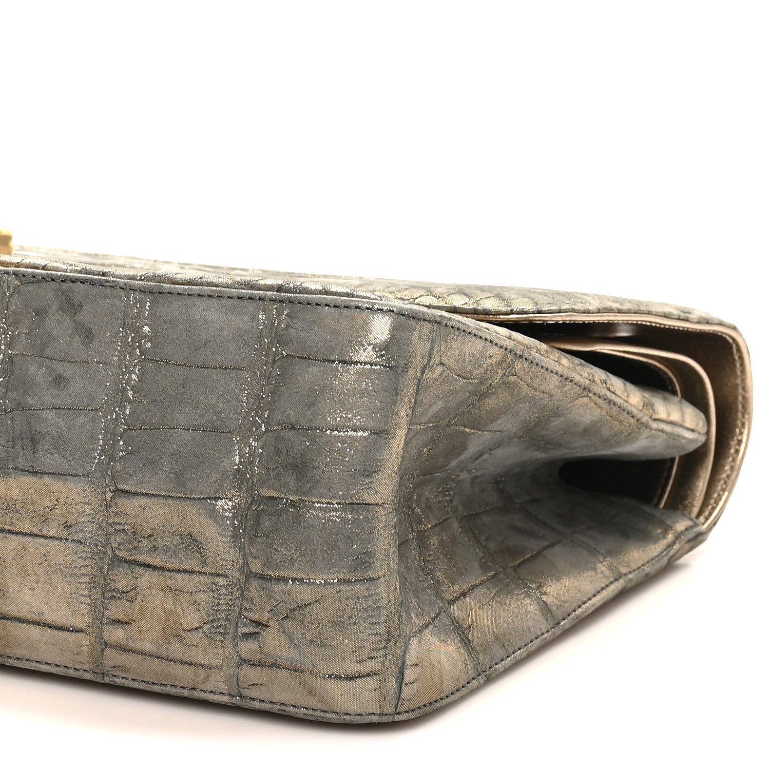 Metallic Alligator 2.55 Reissue 226 Flap Gold