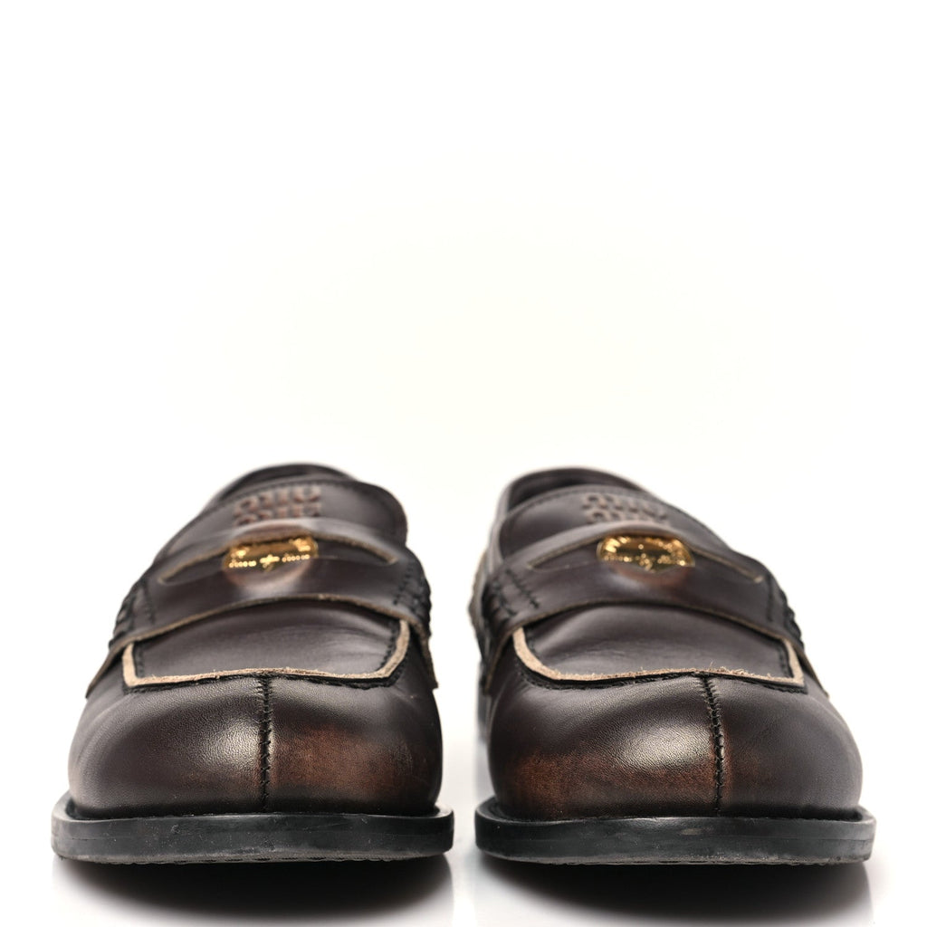 Spazzolato Penny Loafer 39 Ebony