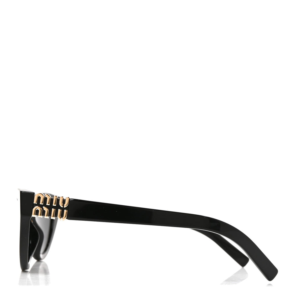 Acetate Cat Eye Sunglasses SMU A04 Black