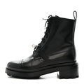 Glossed Calfskin Funk Ankle Boots 37.5 Black