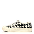 Canvas Macro Houndstooth Embroidered Womens Walk'N'Dior Low Top Sneakers 39 White Black